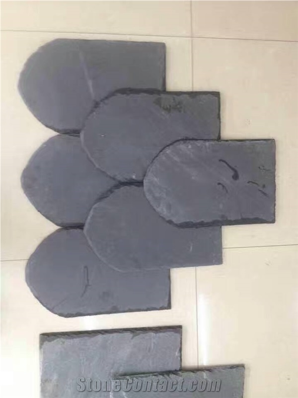 Natural Slate Roof Covering Tiles with Hole,Roofing Stone
