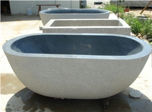 Natural Stone Bath Tub,Dark Grey Granite Bathtub