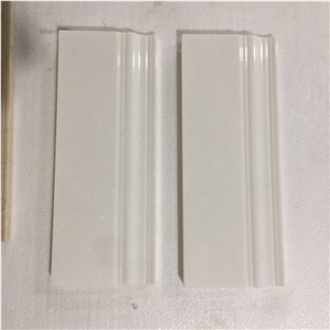 White Marble Skirting,Border,Wall Molding,Bullnose Moldings,Liners