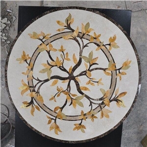Brief Design Round Marble Medallions for Floor