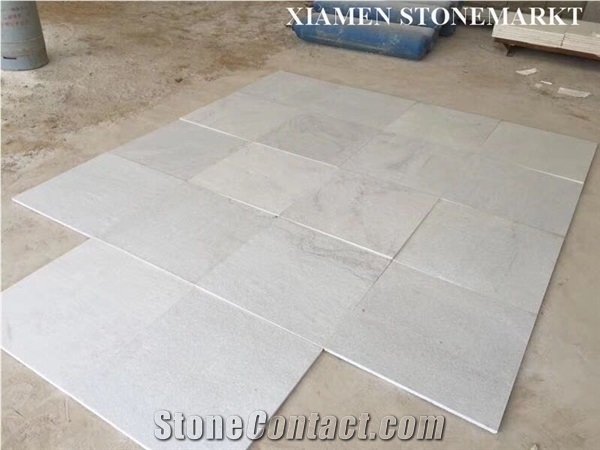China White Quartzite Swimming Pool Coping Paving Tile