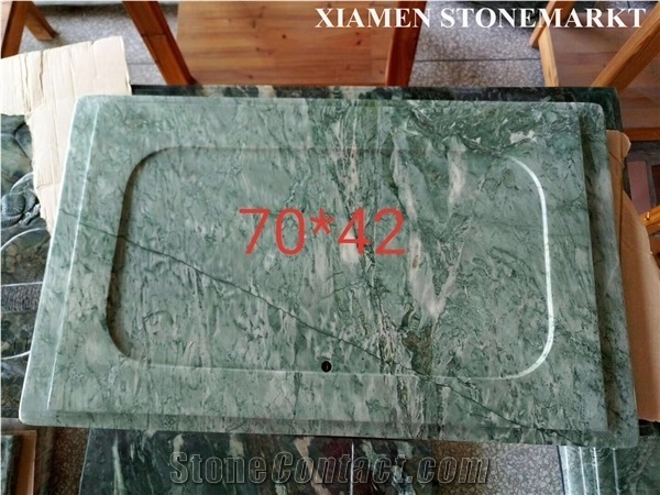 Nine Dragon Green Jade Tea Trays Shape Customized,Interior Furniture