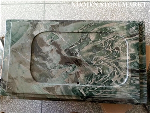 Nine Dragon Green Jade Tea Trays Shape Customized,Interior Furniture