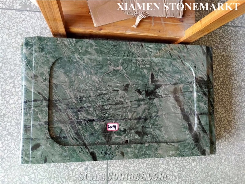 Nine Dragon Green Marble Tea Trays Shape Customized,Interior Furniture