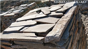 Rustic Brown Slate Tiles Inrregular Pavers,Slate Floor French Pattern