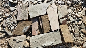 Rustic Brown Slate Tiles Inrregular Pavers,Slate Floor Paving Pattern