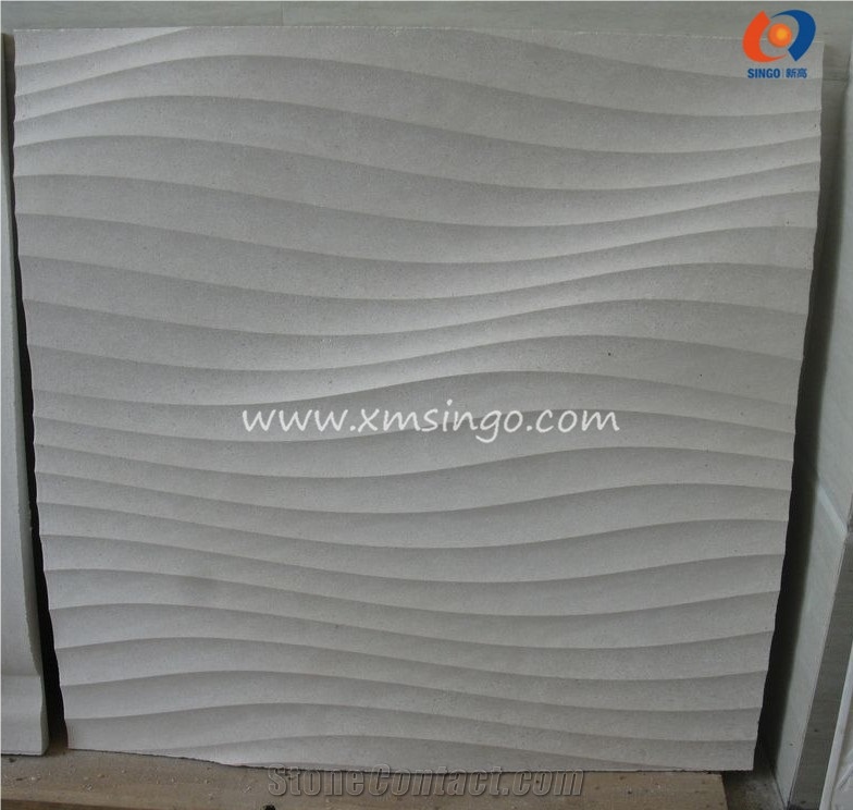 Arabesque Water Jet Marble Stone Mosaic Italy White Lantern Shaped