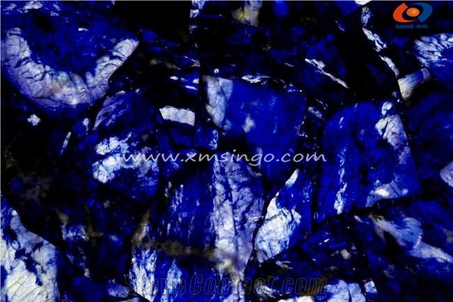 Blue Semiprecious Stone Gemstone Slabs