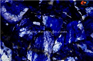 Blue Semiprecious Stone Gemstone Slabs