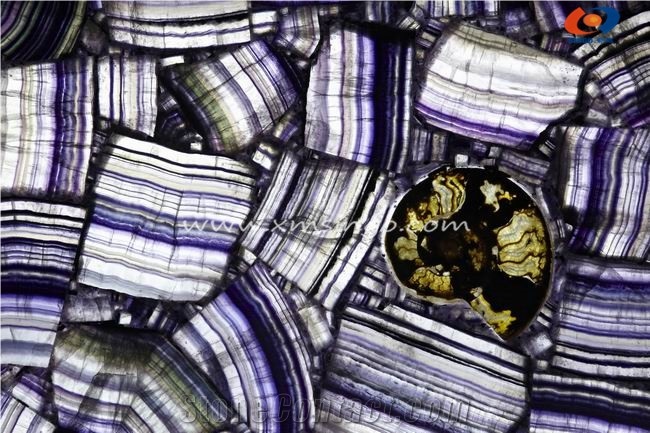 Brazil Lilac Agate Semiprecious Stone Slabs