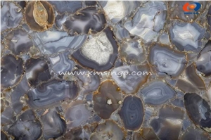 Grey Bamboo Semiprecious Stone Slabs & Tiles