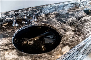 Black Space Granite Bathroom Vanity Tops