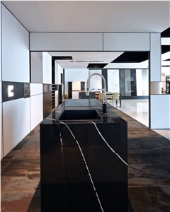 Eternal Marquina Semiprecious Artificial Quartz Stone Countertop