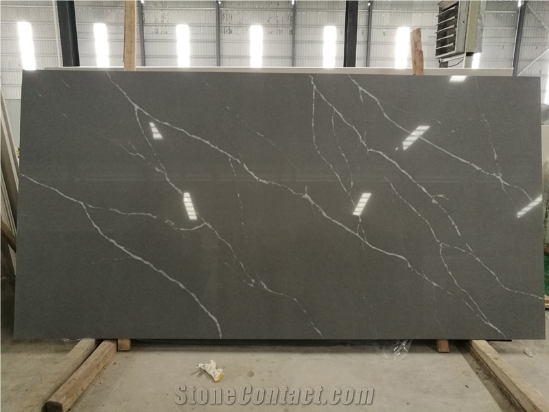 Grey Marquina 20mm Quartz Stone Slabs