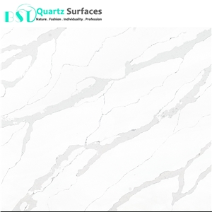 Per Sqm Prices Calacatta Quartz Stone Countertop for Kitchen, White Quartz Countertops