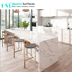Unique Veins Bespoke Calacatta Quartz Stone Worktop