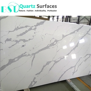 Unique Veins Bespoke Calacatta Quartz Stone Worktop