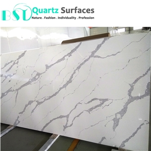 Unique Veins Bespoke Calacatta Quartz Stone Worktop