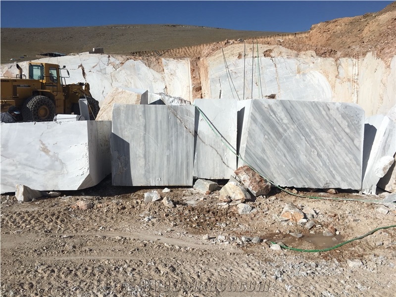 Panda White Marble Block, Turkey White Marble