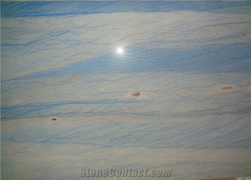 Azul Imperial Fantasy Open Book Floor Tiles Grey Blue Veins Marble