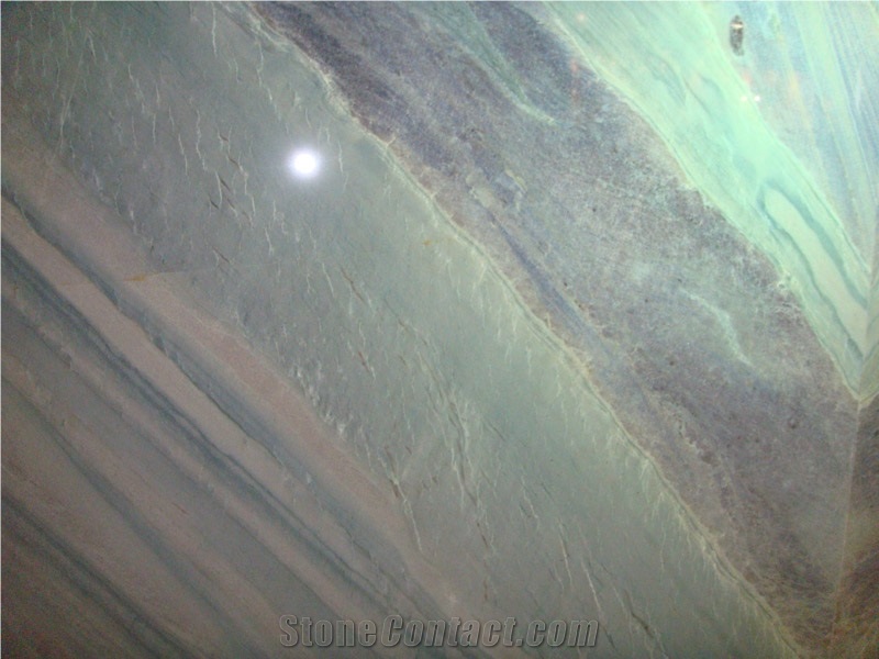 Azul Imperial Fantasy Open Book Floor Tiles Grey Blue Veins Marble