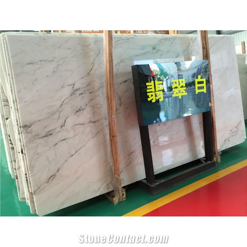 Bianco Psmeraldo Panel Slab Price Sunny White Marble with Grey Veins