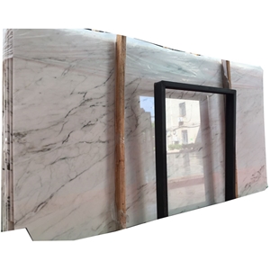 Bianco Psmeraldo Panel Slab Price Sunny White Marble with Grey Veins