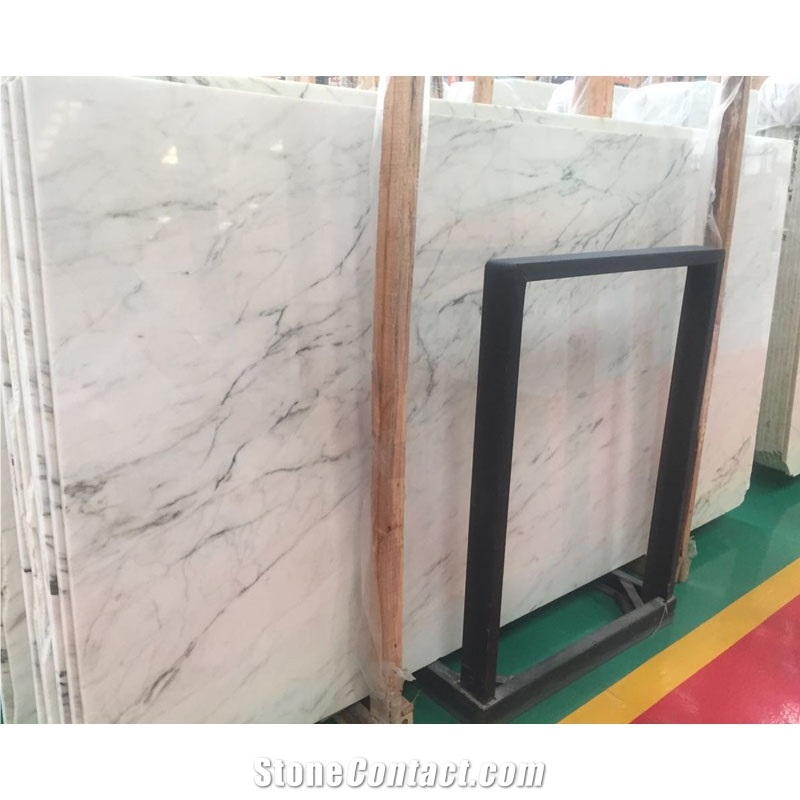 Bianco Psmeraldo Panel Slab Price Sunny White Marble with Grey Veins