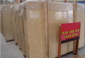 Jerusalem Gold Decoration Flooring Inlay Tile Sunny Beige Marble