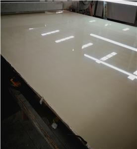 Polished Artificial Stone Tile Wall Panels Sheet Customized Faux Marble