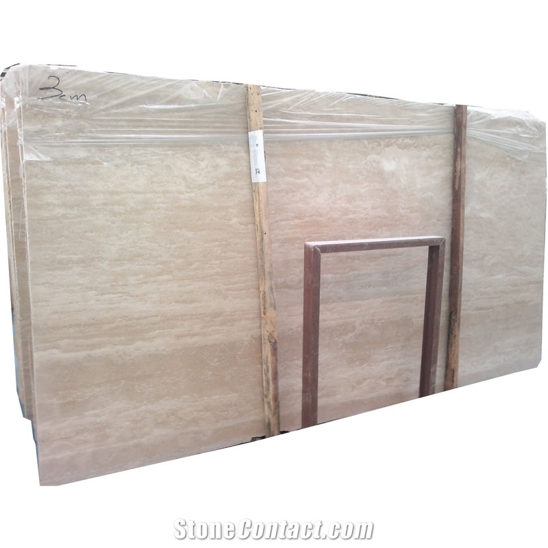 Spain Wall Cladding Tiles Slab Price Beige Stones Travertine
