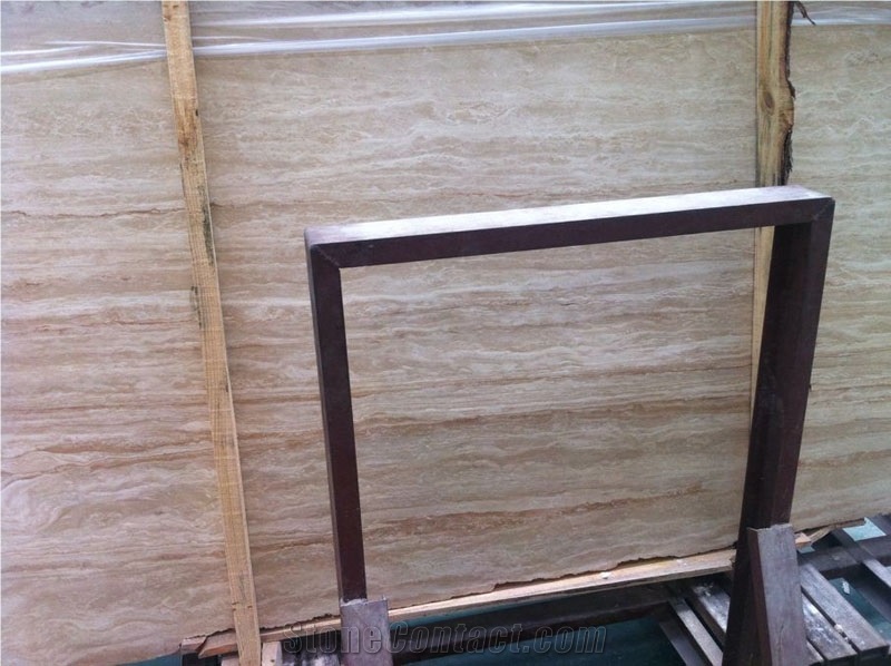 Spain Wall Cladding Tiles Slab Price Beige Stones Travertine