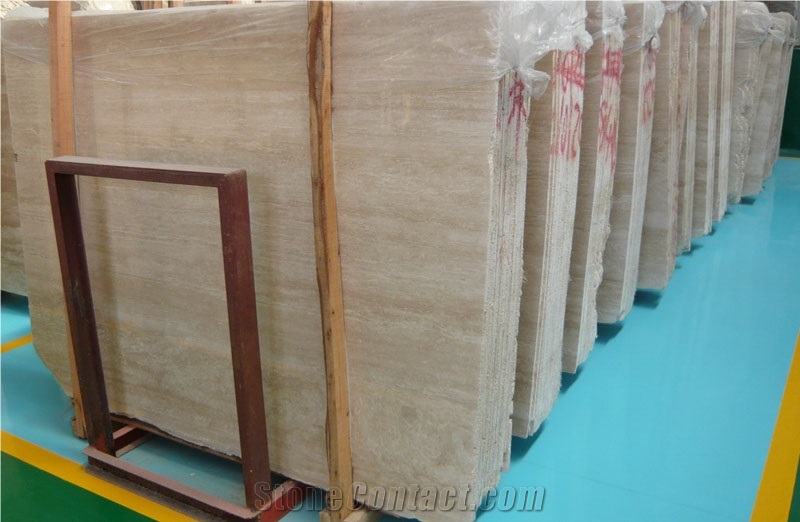 Spain Wall Cladding Tiles Slab Price Beige Stones Travertine