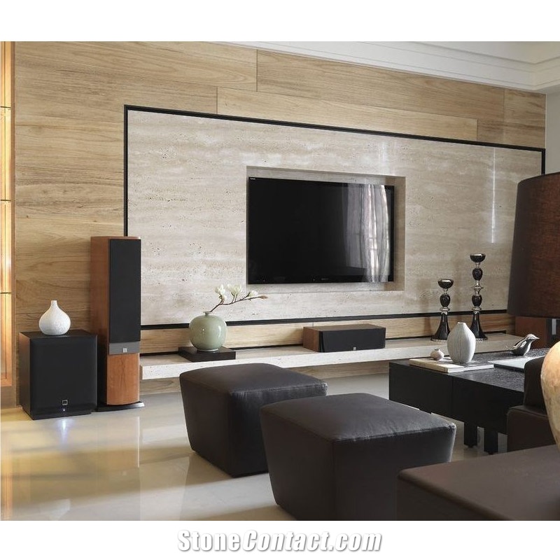 Spain Wall Cladding Tiles Slab Price Beige Stones Travertine
