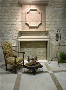 French Limestone Tiles Pierre De Limeyrat - Beige "Fossil"