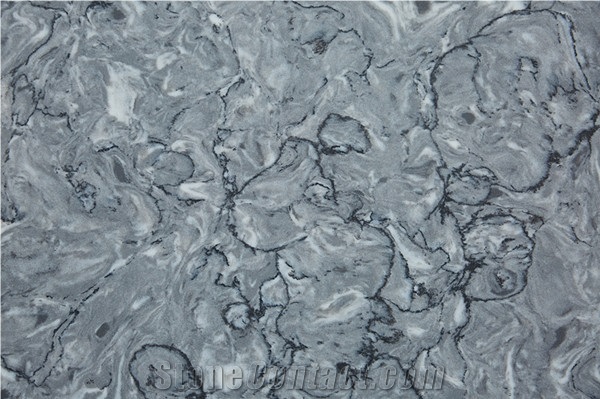 Grey Quartz King Flower 07 Vw-0607 Quartz Tiles&Slabs Flooring&Walling