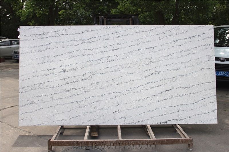 Grey Quartz Wooden Gray Xma9190-Slabs Quartz Slabs&Tiles Flooring