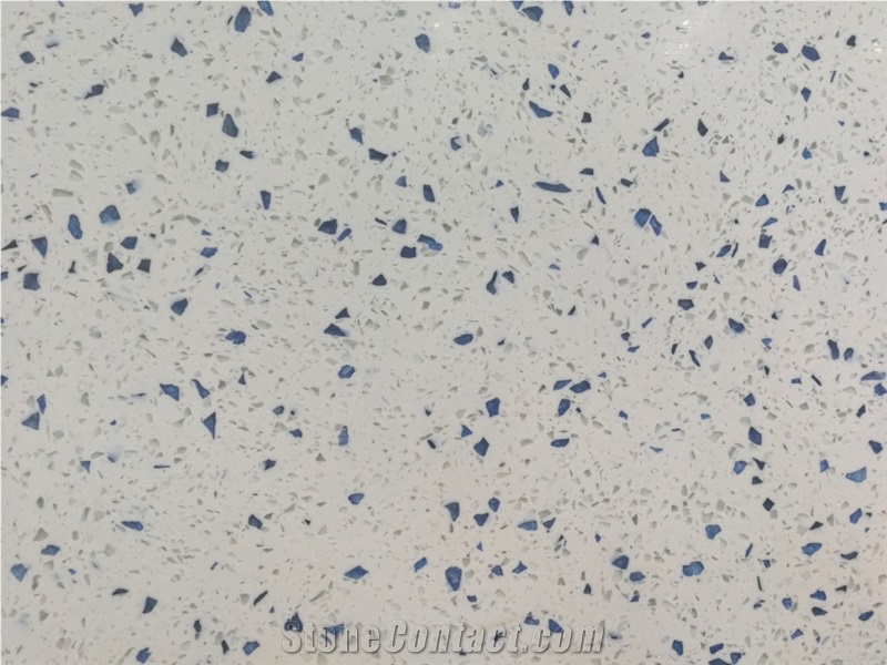 Ls-Q006 Blue Diamond Artificial Stone Slabs&Tiles Flooring