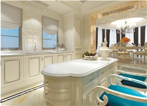Ls-Q007 Calla Lily Diamond Artificial Stone Slabs&Tiles Flooring