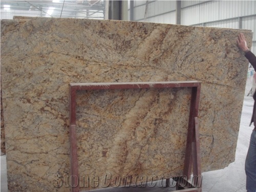 Polished Diamond Gold Granite Tiles&Slabs Flooring&Walling