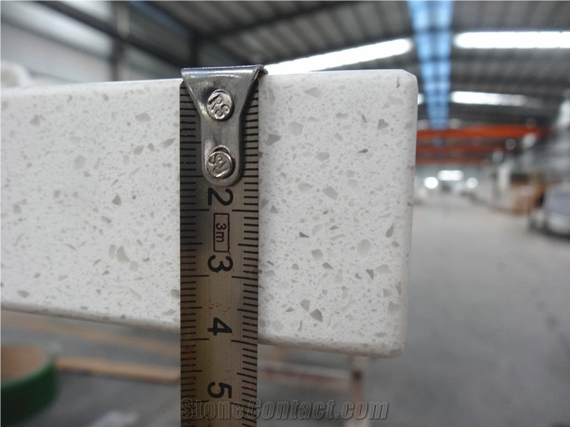 White Mirroor Fleck Quartz-Countertop Bench Tops Kitchen Top