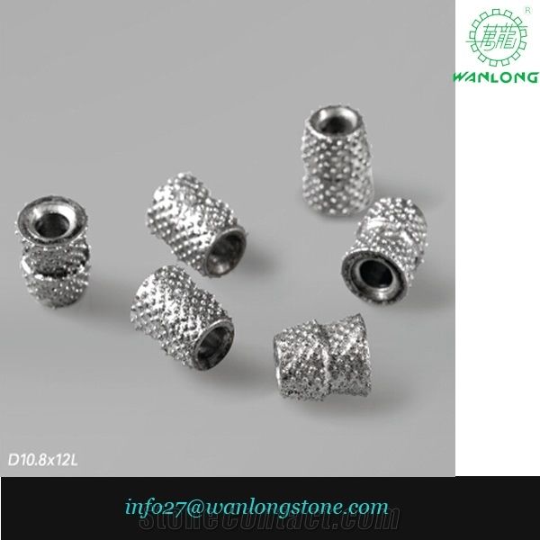 Sintered Diamond Wire Saw Beads Vacuum Brazed for Quarry Profilie