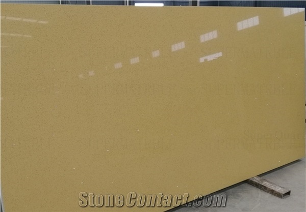 Yellow Illumin-No.1330 Yellow Mirro /Artificial Quartz