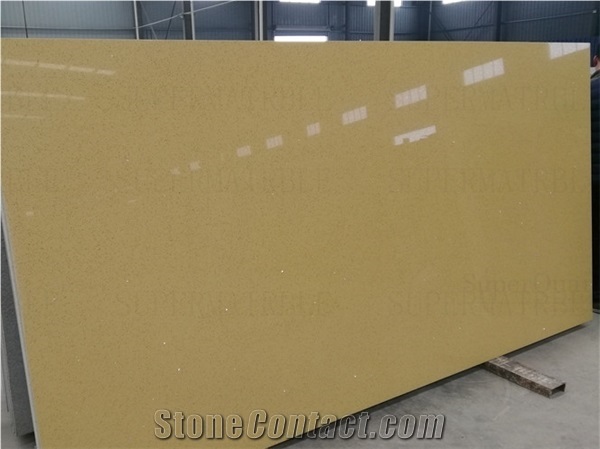 Yellow Illumin-No.1330 Yellow Mirro /Artificial Quartz