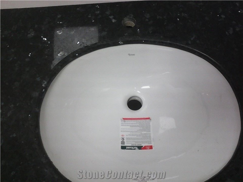 Blue Pearl Granite Bathroom Counter Top