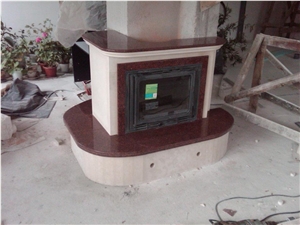 Red Chilli Granite Fireplace
