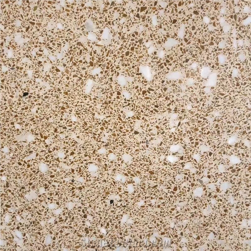 Beige Terrazzo Stone Tiles, Artificial Stone for Wall/Floor,Tm001b