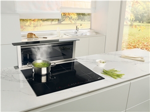 Bianco Bella Quartz Stone Customized Kitchen Countertops, Worktops
