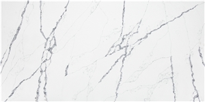 Calacatta Canyon Quartz Stone Customized Kitchen Countertops, Worktops