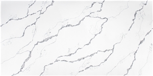 Calacatta Creek Quartz Stone Customized Kitchen Countertops, Worktops